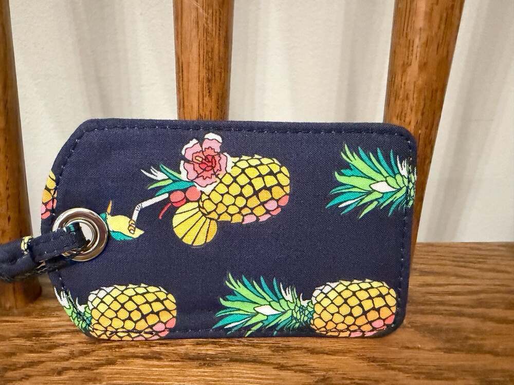 Vera Bradley Toucan Party Pineapple Luggage ID Tag